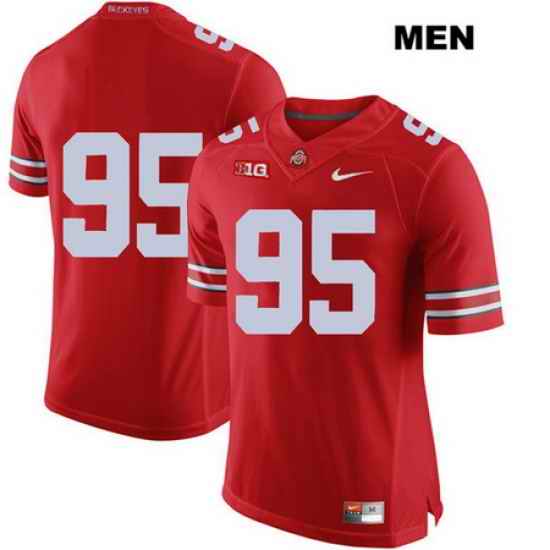 Blake Haubeil Nike Ohio State Buckeyes Authentic Mens Stitched  95 Red College Football Jersey Without Name Jersey